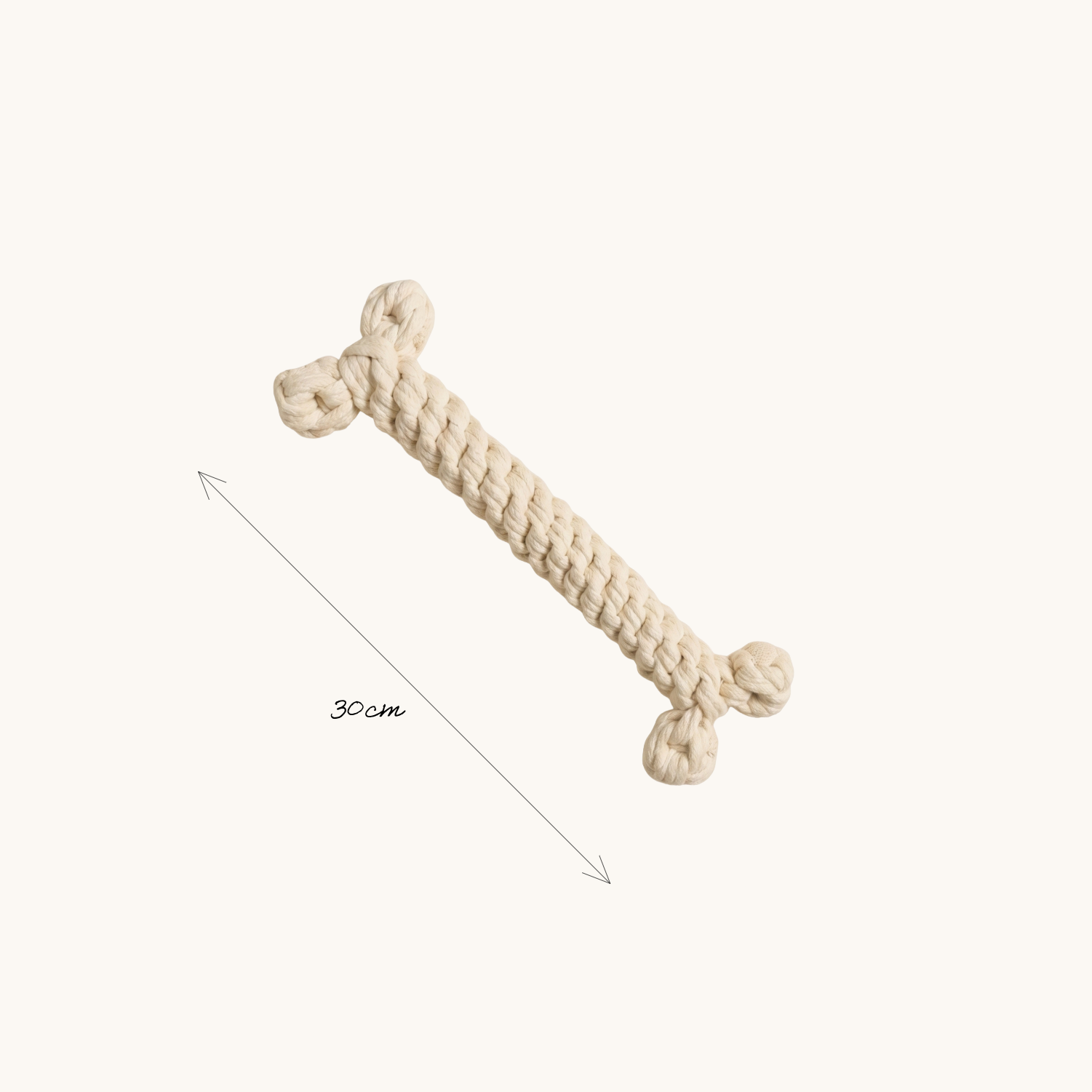 Hand knitted large bone rope toys 