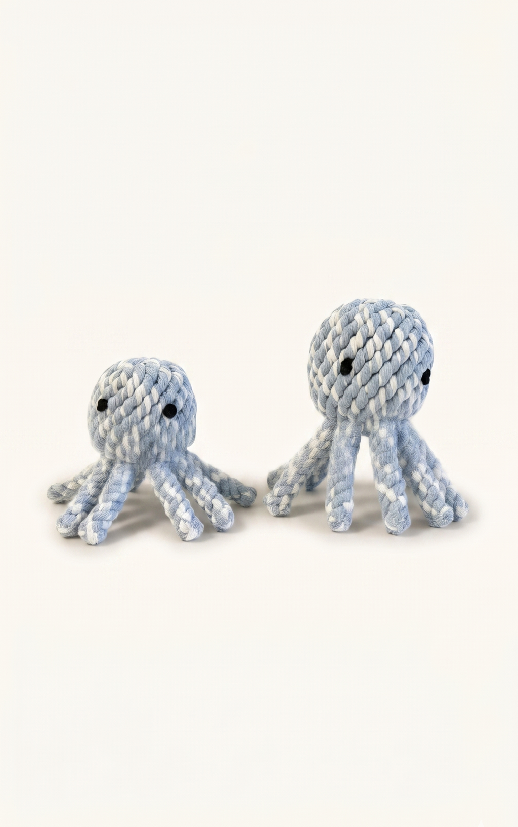 Cute hand knitted octopus rope toys 