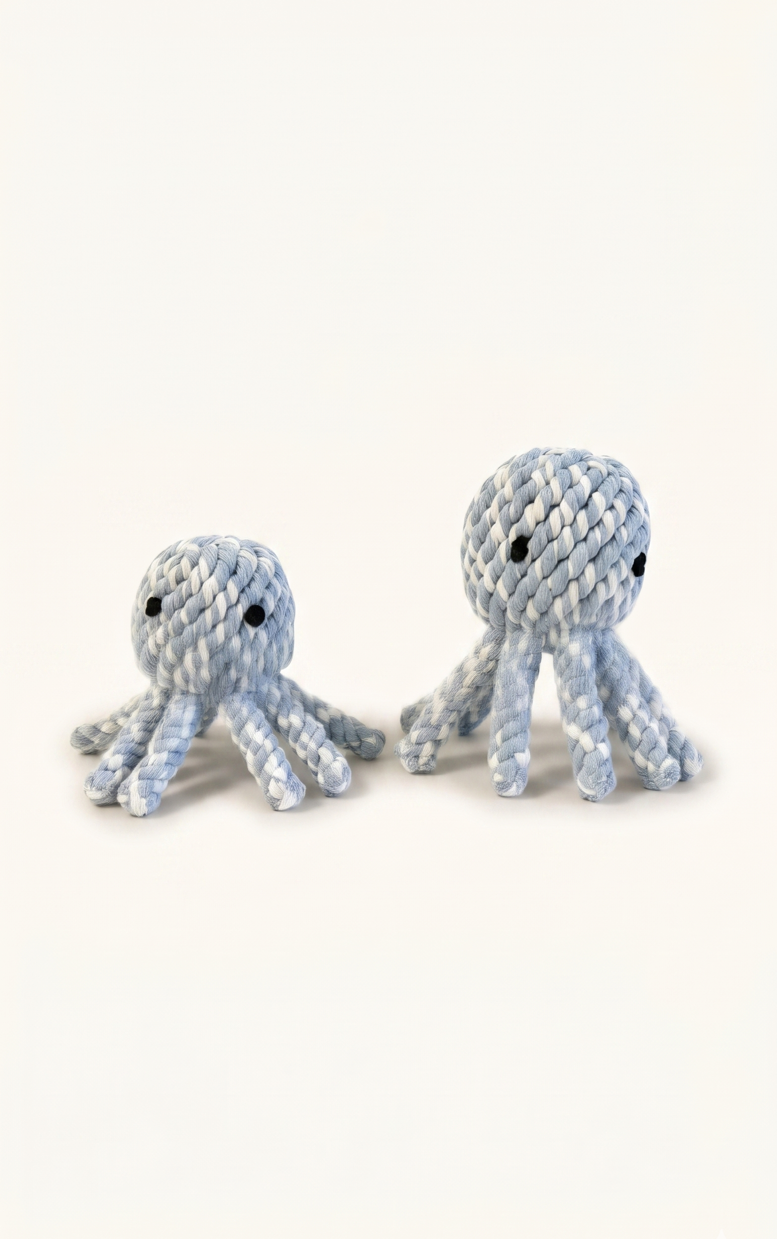 Cute hand knitted octopus rope toys 