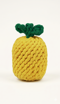 Hand knitted pineapple rope toy