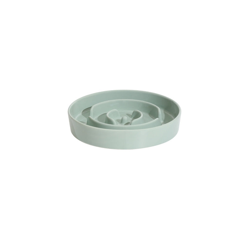 Pistachio green ceramic slow feeder
