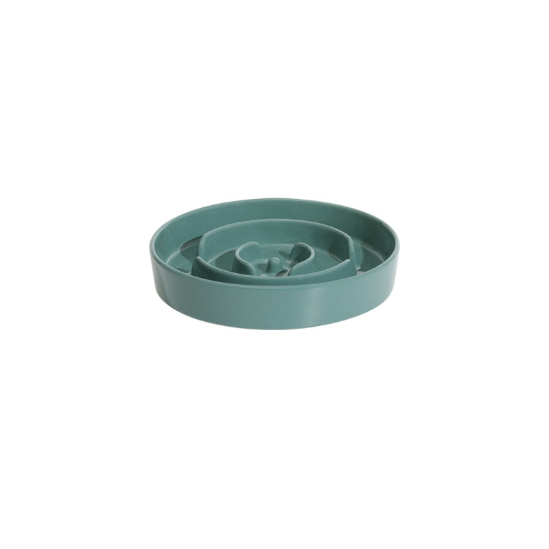 Teal green ceramic slow feeder